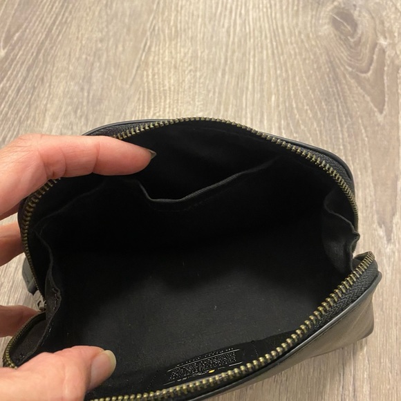 COACH PACMAN BLACK/MULTI CALF LEATHER COSMETIC CASE BAG LIMITED EDITION - Picture 14 of 14